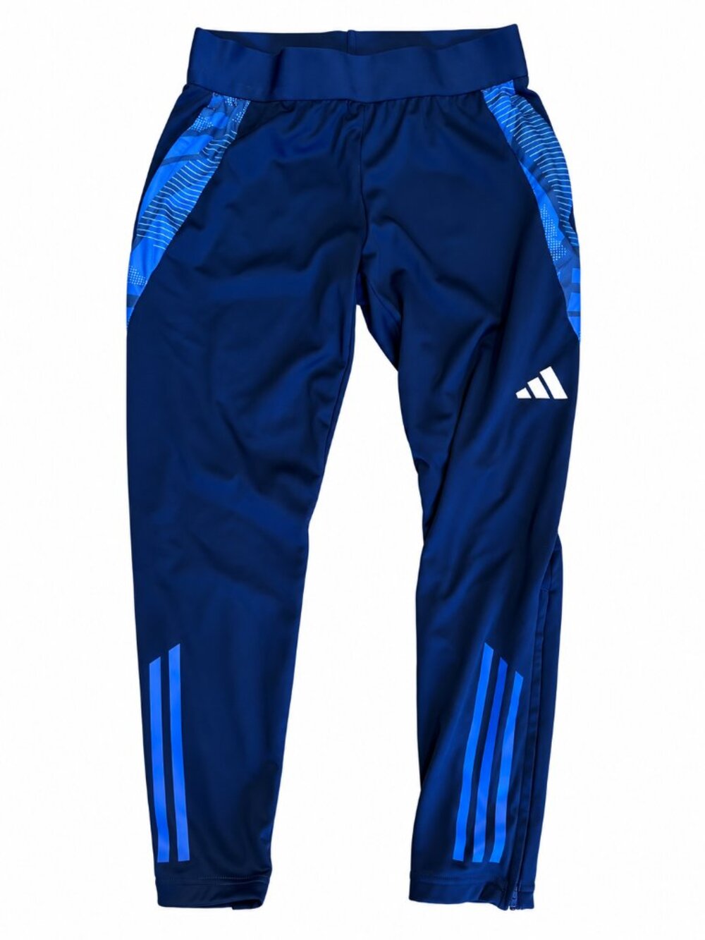Adidas AEROREADY Slim Fit Training Soccer Pants Navy Blue M Ankle Zip